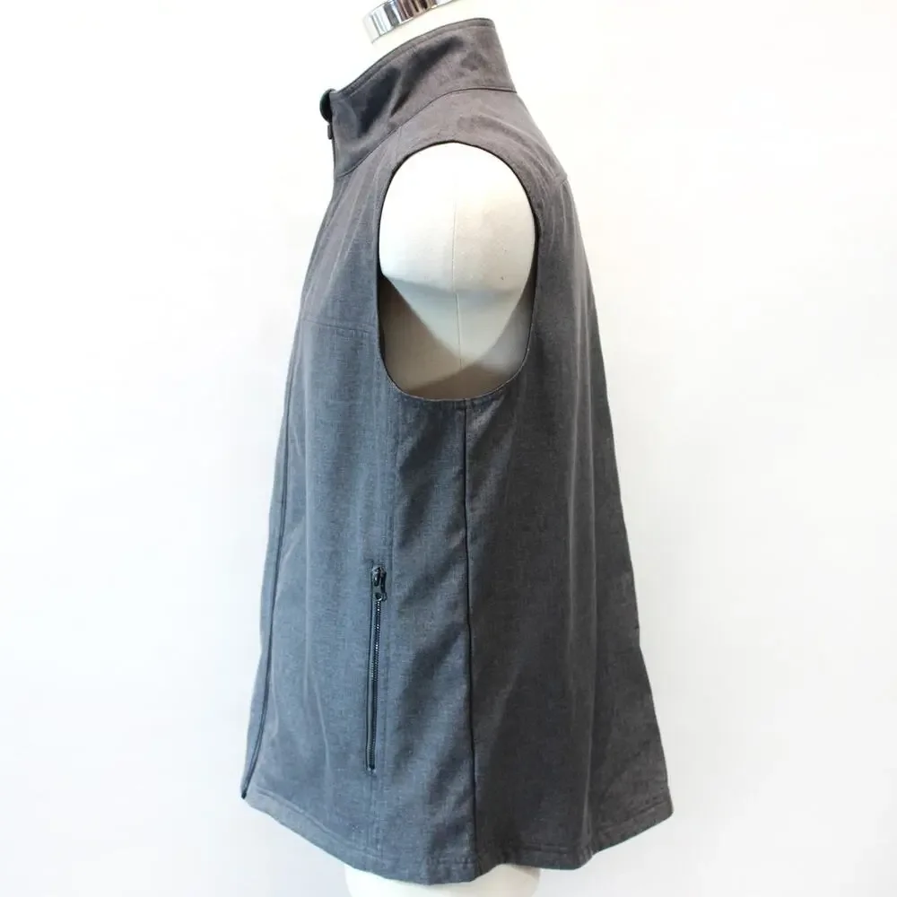 Exofficio Gray Full Zip Pockets Vest Coat Jacket XL